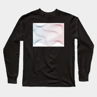 3D Wavy Lines | Geometry Long Sleeve T-Shirt